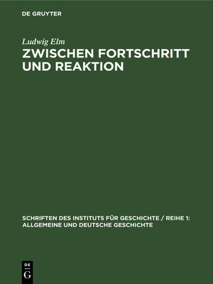 cover image of Zwischen Fortschritt und Reaktion